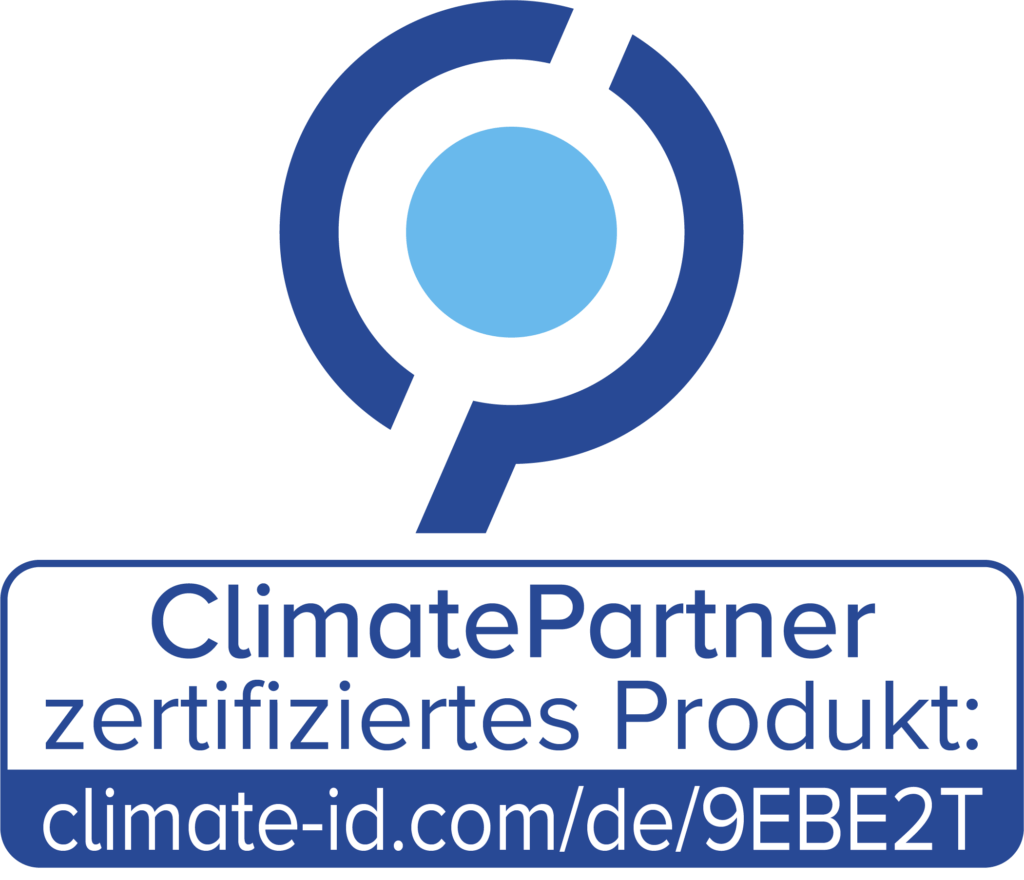 ClimatePartner zertifiziert Logo Augenpads