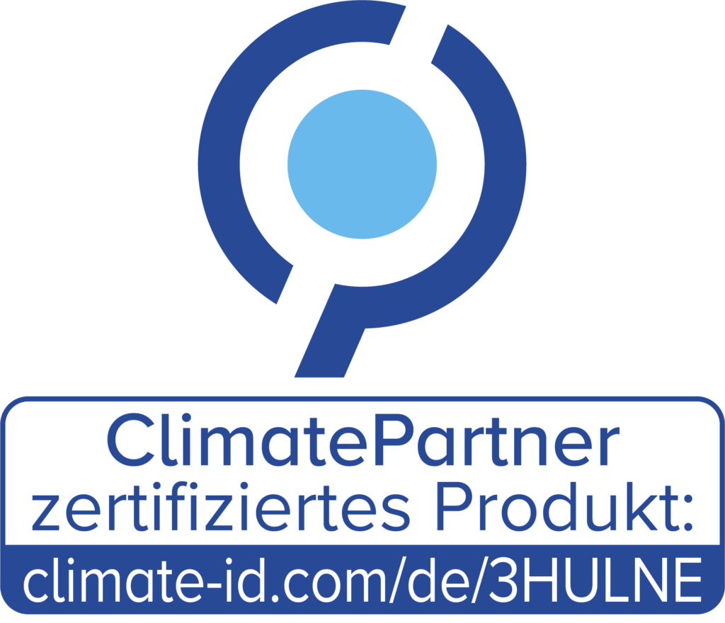ClimatePartner zertifiziert Logo Beautyshots & Konzentrate