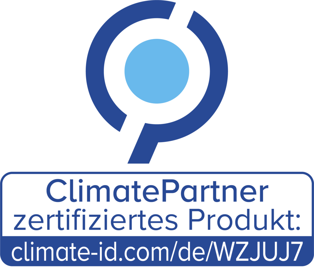 ClimatePartner zertifiziert Logo Gesundheit & Wohlbefinden