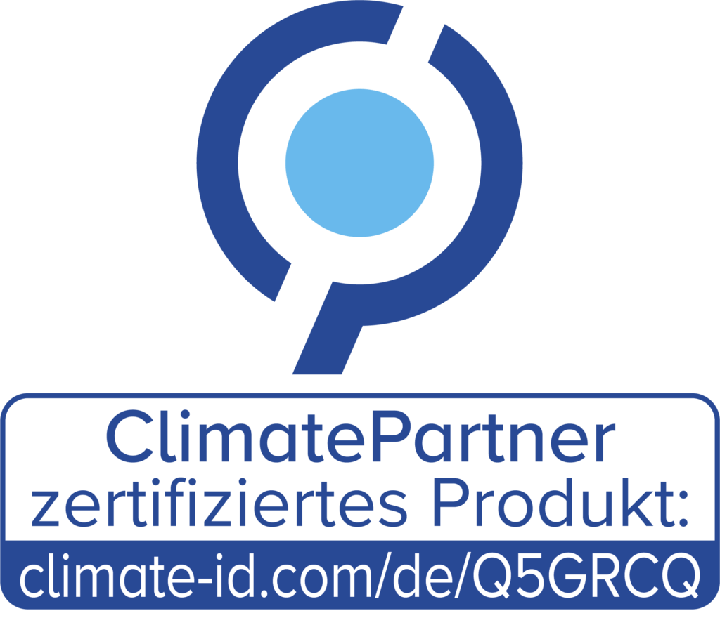 ClimatePartner zertifiziert Logo Haarmasken
