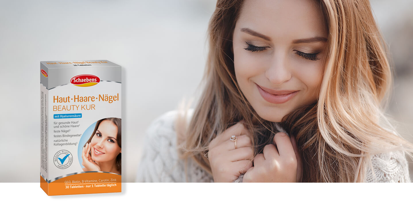 haut-haare-nägel-beauty-kur-hyaluronsäure-schaebens-kollagenbildung-q10-zink-biotin-carotin