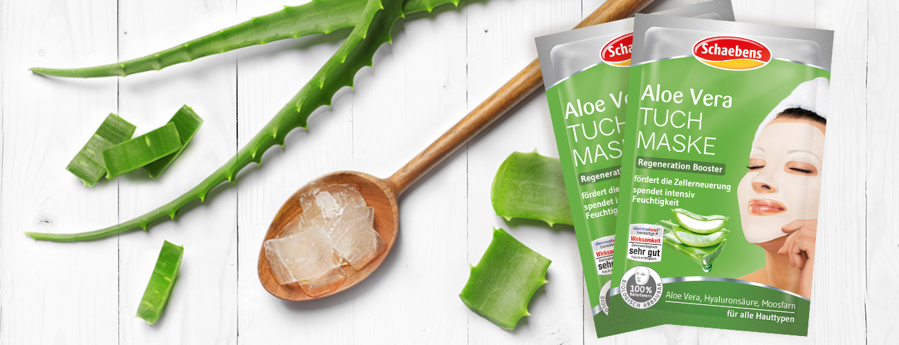 Aloe Vera Sheet Mask - Schöne und gesunde Haut mit Schaebens