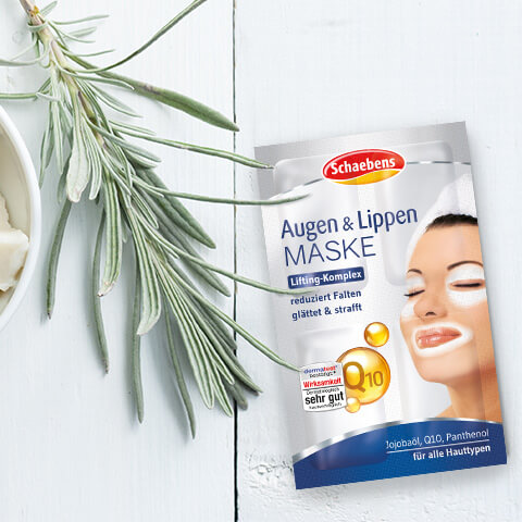 Augen und Lippen Maske