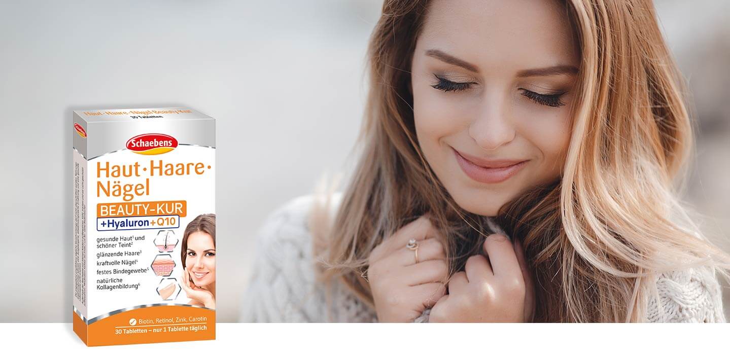 haut-haare-nägel-beauty-kur-hyaluronsäure-schaebens-kollagenbildung-q10-zink-biotin-carotin