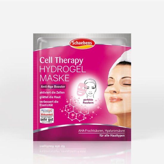 cell-therapy-hydrogel-mask-schaebens-facial-care-sheet-mask-anti-age-booster-aha-fruit-acids-hyaluronic-acid