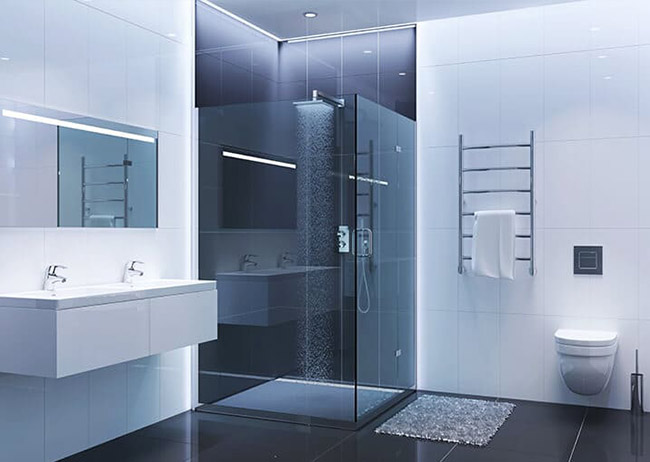Badezimmer Blau