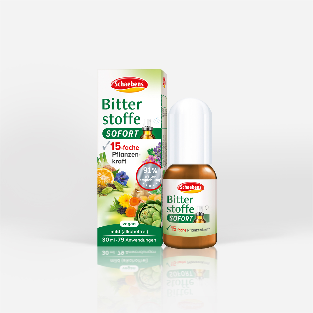 Produktabbildung Schaebens Bitterstoffe Sofort Spray 15-fach Pflanzenkraft