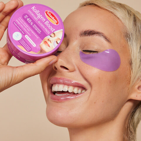 Kollagen Boost Augen Pads im Tiegel von Schaebens