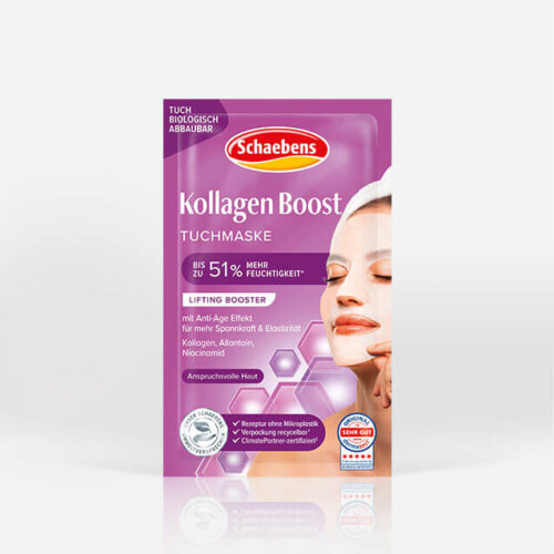 Produktabbildung Schaebens Kollagen Boost Tuchmaske