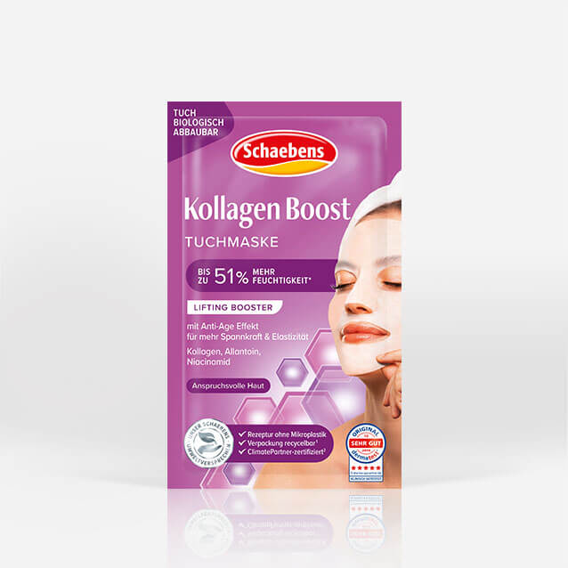 Produktabbildung Schaebens Kollagen Boost Tuchmaske