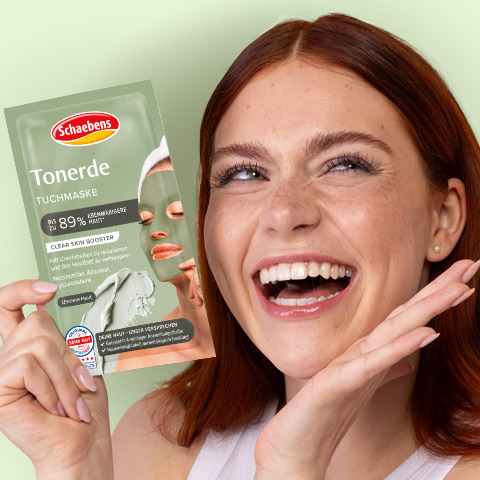Tonerde Tuchmaske