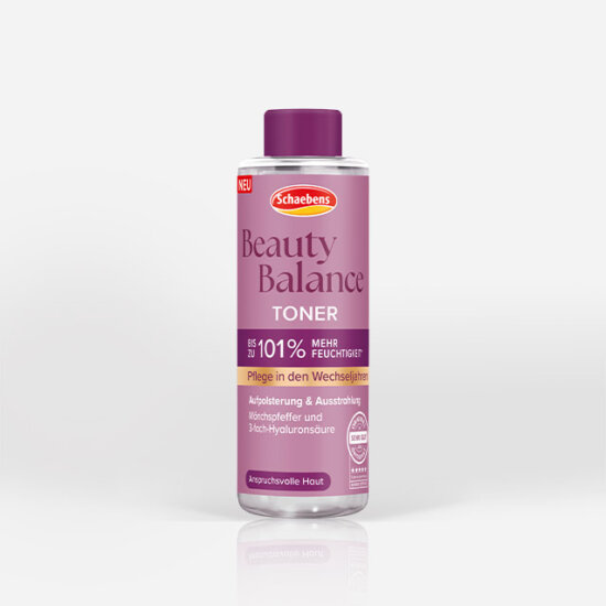 Produktabbildung der Vorderseite der Flasche "Toner" mit Deckel.