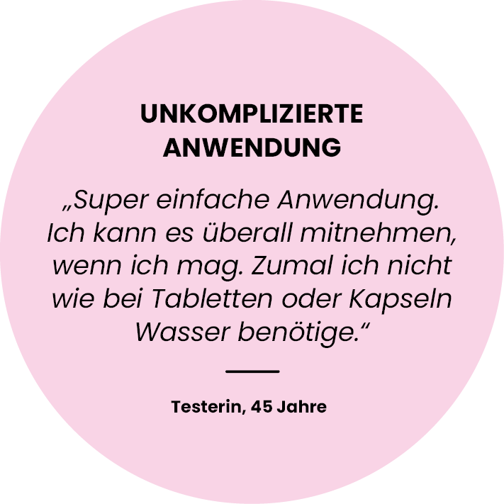 Unkomplizierte Anwendung