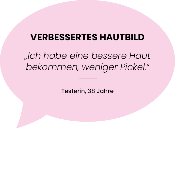 Verbessertes Hautbild