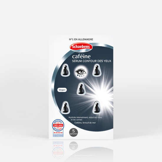 cafeine serum contour des yeux